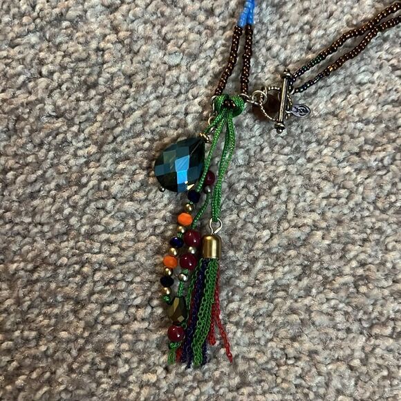 NEW Premier Designs beaded Tassel multi strand necklace - Picture 4 of 4
